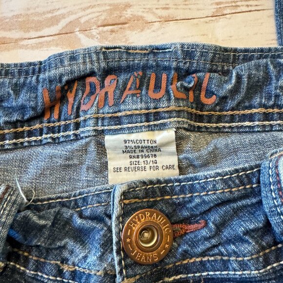 Hydraulic Metro Bootcut Jeans | Juniors 13/14 | Y2K Low Rise Retro Denim - Picture 5 of 8